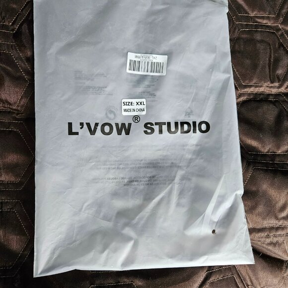 L'VOW 1920s XXL Gatsby Fringed Costume Flapper Dresses with Headband NWT - Picture 5 of 6